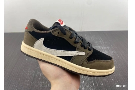 SCOTT 1 AIR 'MOCHA' LOW JORDAN X (KIDS)TRAVIS 0824